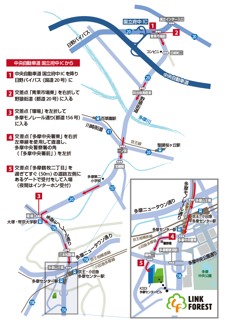 アクセス Link Forest リンクフォレスト アクセス Link Forest リンクフォレスト